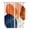 Blue Orange, variant on Navy Blue Burnt Orange Kitchen Curtains 63 Inch Length, Modern Retro Geometric Grommet Top Bedroom Living Room Curtains, Light Filtering Cafe Curtain Drapes 2 Panels Set 104''x63''