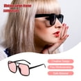 thumbnail image 4 of Jumpingount Gafas de empollón Gafas con montura negra Protección Accesorios de ropa clásicos para protección de ojos Negro con montura rosa Type3 NO3, 4 of 6