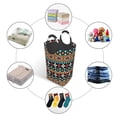 thumbnail image 2 of DouZhe 50L Rectangular Laundry Basket, Bohemian Ethnic Tribal Style Prints Waterproof Foldable Laundry Hamper with Aluminum Handles, 2 of 6
