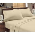 thumbnail image 4 of Home Sweet Home Extra Soft Deep Pocket Embroidered Luxury 4-Piece Bed Sheet Set (Full, Taupe), 4 of 4