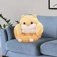 thumbnail image 3 of Cojín de asiento para hámster, cojín de animales, oficina suave con respaldo, cojín de asiento, cojín de silla para apartamento, decoración del hogar, Marrón claro, 3 of 8