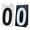 Black / White, variant on GOGO 2 Sets Waterproof Flip Scoreboard Numbers, 4 x 7 inch, Visible Black Number 0-9 Double Sides