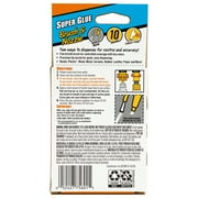Gorilla Glue Clear Super Glue Brush & Nozzle Bottle, 10 Grams