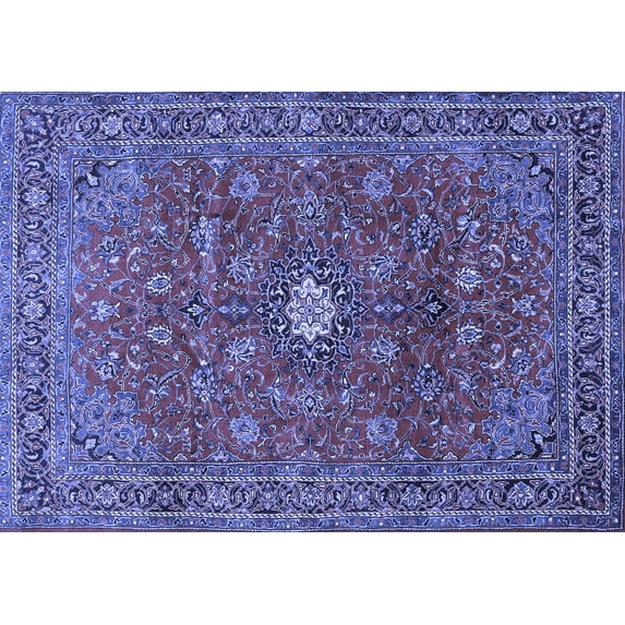 Ahgly Company Indoor Rectangle Persian Blue Traditional Area Rugs, 2' x 5'