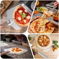 thumbnail image 6 of Aluminum Pizza Peel 12x14" With Foldable Wooden Handle - Metal Paddle, Rocker Cutter, and Server for Pizza Oven (Gift-Ready), 6 of 7