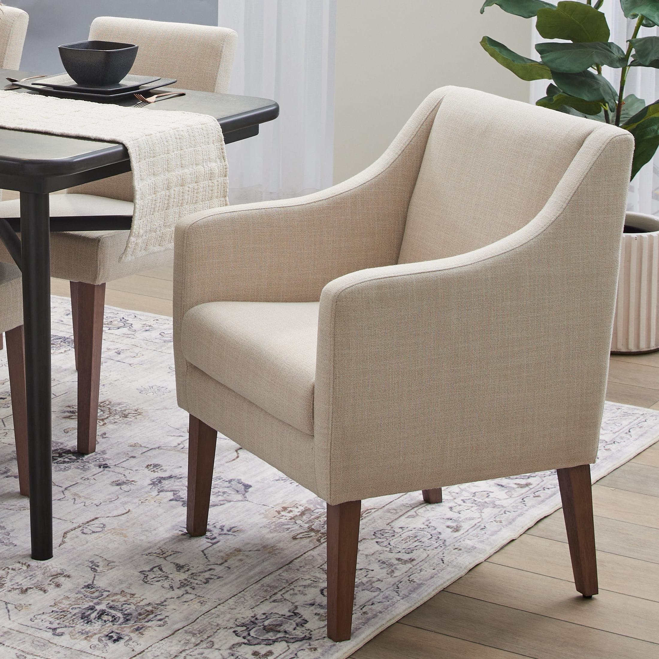 Better Homes & Gardens Canton Captains Dining Chair, Walnut, Set of 2
