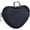 black, variant on Heart-Shaped Genuine Leather Coin Purse - Small Cute Wallet With Zipper Storage For Women
