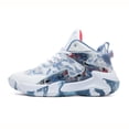 thumbnail image 6 of Men’s High Top Basketball Sneakers Breathable Non Slip Training Shoes with Cushioned Support for Outdoor Sports Gym Fitness Running and Daily Streetwear, 6 of 9