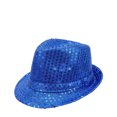 thumbnail image 4 of Oiyii Toddler Boys Sequin Fedoras Sparkle Stage Per formance Party Fedora Hats, Dark Blue, 4 of 4