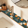 thumbnail image 2 of Yayeee Faucet Mat for Kitchen Sink 14.7" Diatomite Long Splash Guard Pad, Floral Oranges, 2 of 7