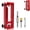 No Door Lock Kit, variant on Door Hinge Jig, Adjustable Aluminum Alloy Router Template for 2.5" to 5" Hinges, Fits Square, 1/4" & 5/8" Radius Hinges, Door Lock Hole Saw Guide Kit