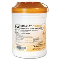 Sani-Cloth Disposable Bleach Wipes Wipe - 75 / Canister - 75 / Each - White