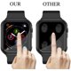 thumbnail image 4 of [Paquete de 2] Protector de pantalla de vidrio templado, compatible con Apple Watch con estuche rígido negro, cubierta sin burbujas de fácil instalación para accesorios de iWatch (38/40/42/44 mm) Xemadio WMXL-24-3, 4 of 5