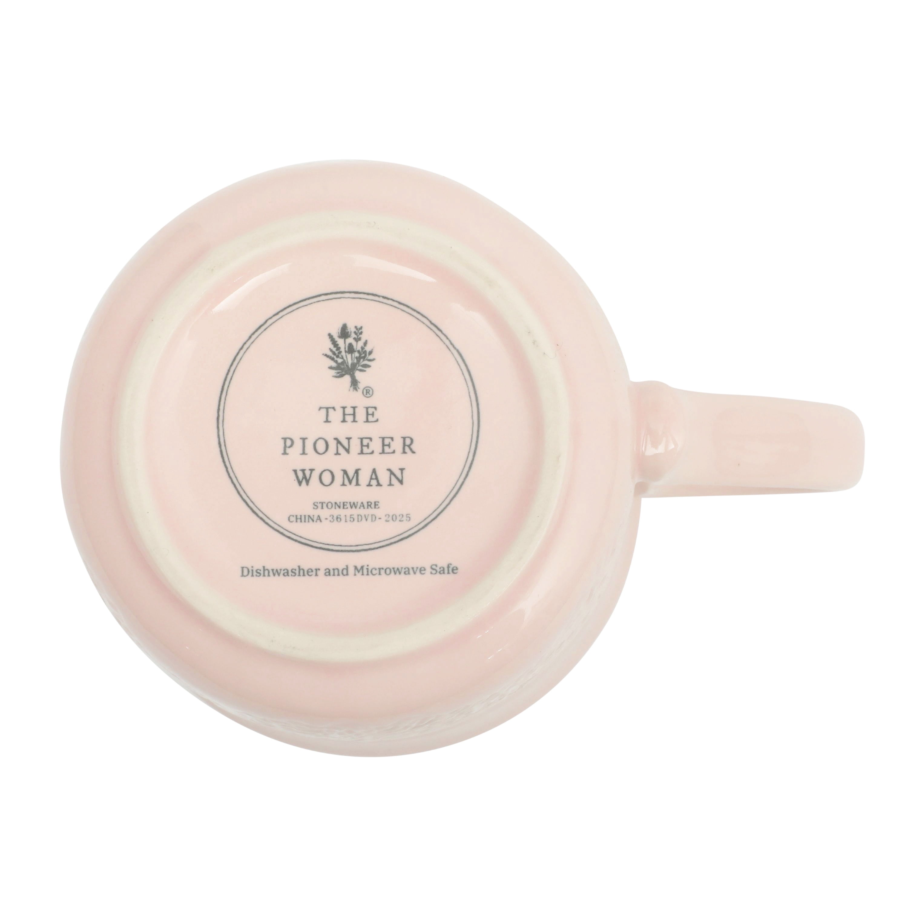 The Pioneer Woman Vintage Lace Pink Mug Set, 16 oz, 4-Pack