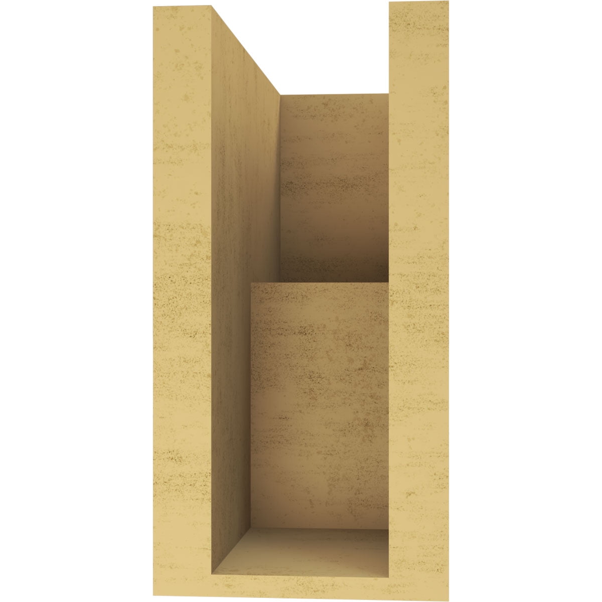 5"W x 10"D x 10"H Classic Chapel Hill Rough Cedar Woodgrain TimberThane Corbel, Primed Tan