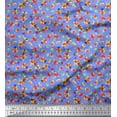 thumbnail image 1 of Soimoi Cotton Jersey Fabric Leaves & Floral Artistic Printed Fabric 1 Yard 58 Inch Wide, 1 of 3