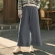 thumbnail image 1 of WILLBEST Pantalones Casuales de Mujer, de Cintura Alta, con Pierna Ancha y Corte Recortado, Ideales para Actividades al Aire Libre, Relajación y Comodidad Diaria. Extra Grande, 1 of 4