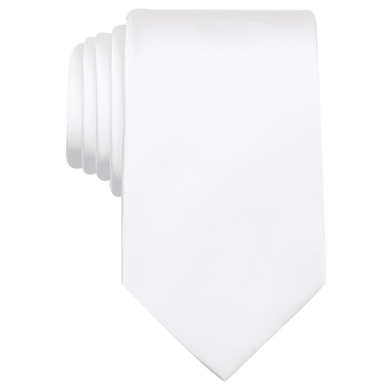 Perry Ellis WHITE Men's Oxford Solid Tie, O/S