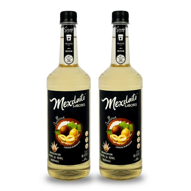 Mexclaito® Premium Jarabe/Syrop sabor Avellana 1 Litro 2 PACK Mexclaito® Premium
