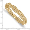thumbnail image 2 of Leslie's Real 14kt Yellow Gold Fancy Stretch Bangle Chain Bracelet; 7.5 inch; for Adults and Teens; for Women and Men, 2 of 2