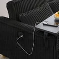 thumbnail image 2 of Modern Simple Corduroy Sofa 54cm with Pull-Push Function and USB Ports for Living Room, 2 of 13