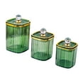 thumbnail image 2 of Baoblaze 3 Pieces Airtight Food Storage Container Grain Jar for Kitchen Wedding Candy Green Big Diamond, 2 of 8
