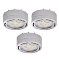 thumbnail image 1 of Kit de Lumière LED sous Armoire 120 Volts (Ensemble de 3 Lumières de Rondelle) (Nickel), 1 of 2