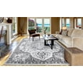 thumbnail image 4 of Concord Global Trading Concord Global Jefferson Collection Vintage Area Rug Ivory/Grey 5'3"x7'3" 5' x 8' Dining Room, 4 of 4