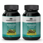 Nisarga Herbs, Guduchi Tablet, 100% Organic, Ayurvedic & Natural, 60 Tablets Each (Pack Of 2)