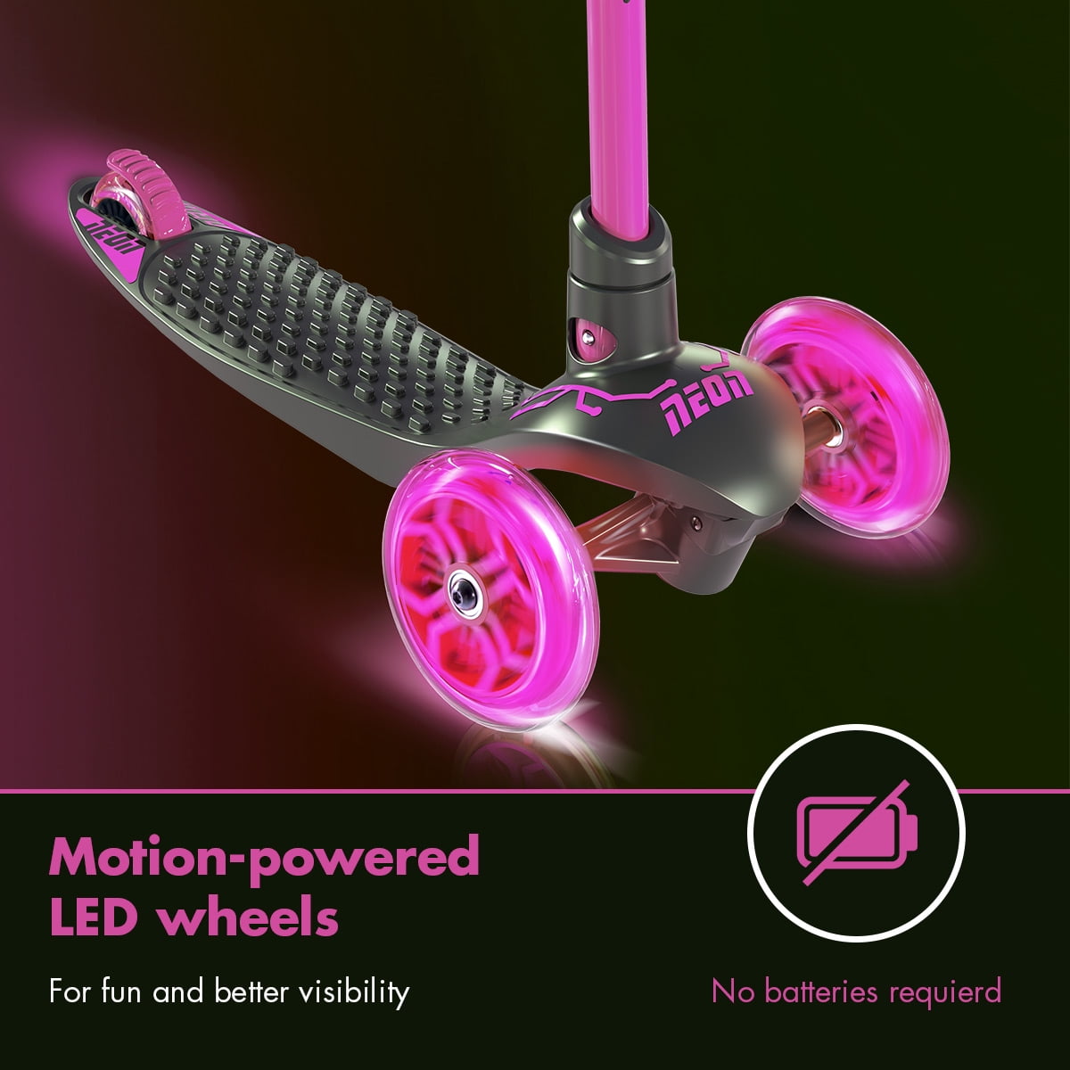 neon pink scooter