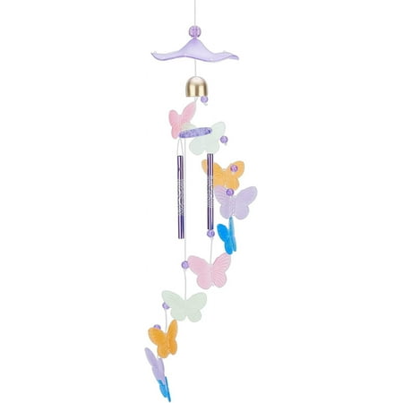 DIY Butterfly Wind Chime DIY Noctilucence Memorial Wind Chimes Making Kit with Bells DIY