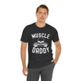 thumbnail image 5 of Muscle Daddy Weightlifter skeleton barbell dad bodybuilder Unisex T-shirt, 5 of 7
