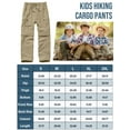 thumbnail image 5 of liyiyiyia Boys Convertible Pants Kids Elastic Waist Cargo Trouser UPF 50 Outdoor Quick Dry Hiking Pant Lightweight Casual Pants, 5 of 8