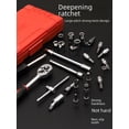 thumbnail image 2 of 46-Piece Professional Auto Repair Tool Kit with Ratchet Wrench and Socket Set – Comprehensive Car Maintenance Solution for Mechanics & Home Use, Portable Durable Case Included for Mobile Repairs and, 2 of 6
