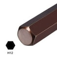 thumbnail image 3 of Uxcell 1/2" Square Drive x H12 Hex Bit Socket, S2 Steel Bits, CR-V Sockets 140mm Length (for Hand Use Only), 3 of 6