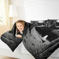 thumbnail image 4 of Manfei Happy Halloween Bedding Comforter Set,Black Witch Bats Twin Comforter Sets,Cute Cartoon Ghost Bedding Set For Kids,Luxury Bedroom Decor Reversible,2-Piece, 4 of 8