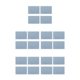 thumbnail image 1 of Cateissary 4 Pieces Linen Double Layer Placemats Indoor Washable Pad Outdoor Home Non-slide Tableware Cup Placemat Type2 NO2, 1 of 6