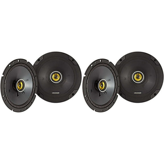 Kicker 46CSC674 CS-Series CSC67 6.75-Inch (165mm) Coaxial Speakers w/ 46CSC674 6.75" Coaxial Bundle