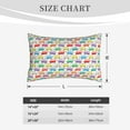 thumbnail image 4 of Yiaed Colorful Bus Print Brushed Microfiber Envelope Pillowcases, Standard,Envelope Closure Pillow Cases(Without Pillow Core)-14"x20", 4 of 6