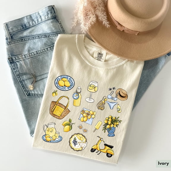 Sam Soft Italian Summer Shirt for Italian Vacation Shirt Lemon Shirt Amalfi Coast Shirt Italian Bachelorette Shirt for Girls Trip Tee