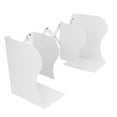 thumbnail image 3 of Office Book Support, White Large Metal Material Cute Simple Bookends Flexible Regulable  For School For Home, 3 of 8