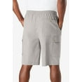 thumbnail image 3 of KingSize Men's Big & Tall Full Elastic Waist Gauze Cargo Shorts, 3 of 5
