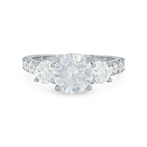 1.50Ct Round Cut VVS1/D Diamond Solitaire Wedding Ring Solid 14k White Gold