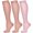 Pink Purple, variant on 3 Pairs Copper Compression Socks for Women & Men Circulation 15-20 mmhg - Better Blood Flow, Swelling, Best Support for Medical, Running, Nursing