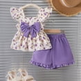 thumbnail image 4 of Soepste Girls Summer Clothes Girls 4T Outfits Toddler Girl Clothes Top Shorts And Cute Toddler Girls Summer Outfits Clothing Set, 4 of 7