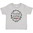 thumbnail image 3 of Inktastic Middle Sister Leaves, Circle, Heart Girls Baby T-Shirt, 3 of 5