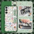 thumbnail image 5 of LYM-Phone Case For Samsung Galaxy A35 5G Global, Protective Kickstand Wrist Strap Cute Soft case Durable Cartoon Fashion Design Phone Holder Silicone Lanyard Shockproof Waterproof Ring, 5 of 9