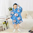 thumbnail image 6 of joogoo Wearable Blanket Hoodie for Baseballs Oversized Sherpa Hooded 3-14 YR M, 6 of 7