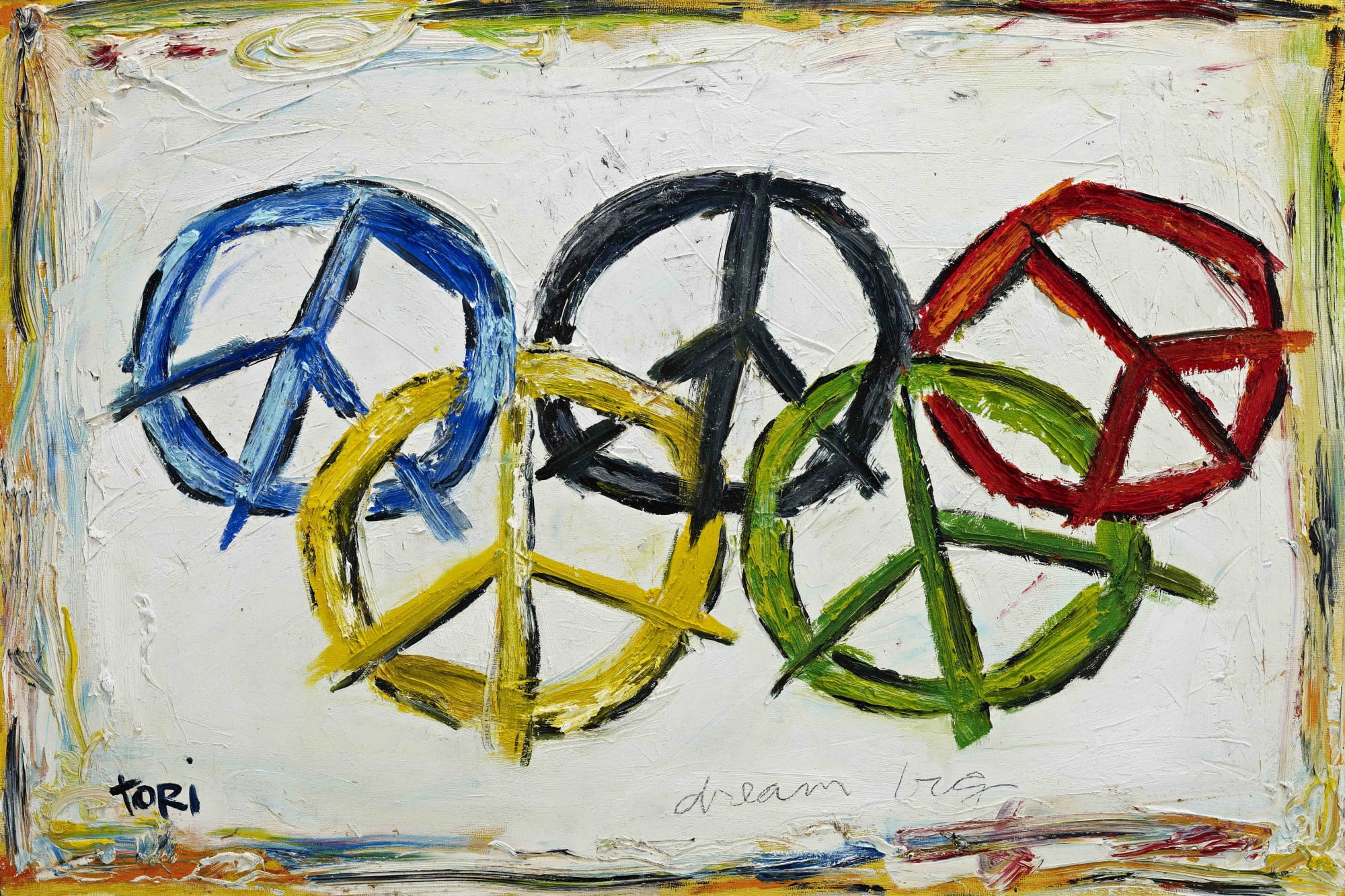 Marmont Hill "Dream Big" by Tori Campisi Painting Print on Canvas