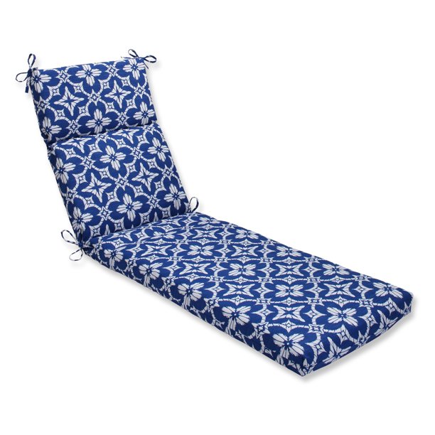 Pillow Perfect Outdoor/ Indoor Aspidoras Cobalt Chaise Lounge Cushion